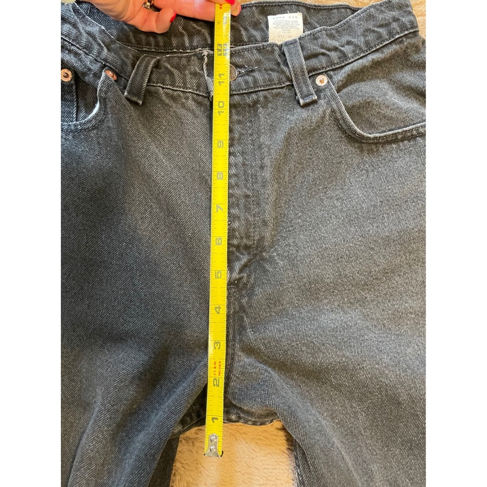 Vintage 1995 Levi's 550 Relaxed Fit Tapered Leg Jeans - Faded Black - Size 11 M - Picture 8 of 8